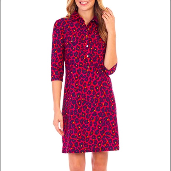 Jude Connally Dresses & Skirts - Jude Connally Sloane Animal Print Fall and Winter Dress-Medium-worn 1 time